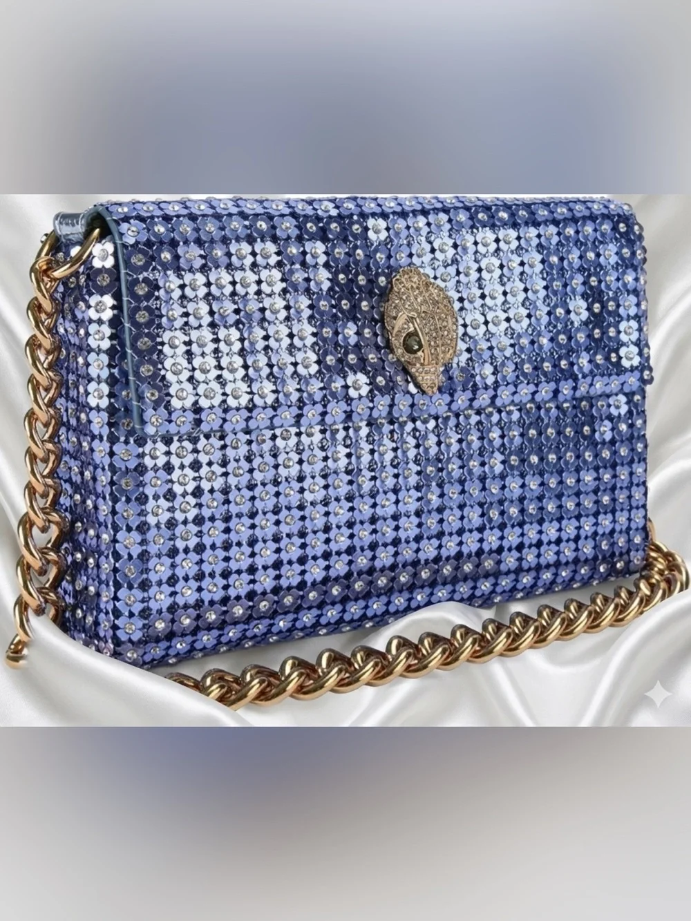 NWT Kurt Geiger Mini Crystal Flower Party Crossbody Bag - Picture 3 of 13